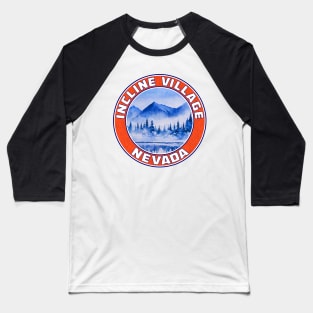 Ski Incline Village Nevada Lake Tahoe Skiing Baseball T-Shirt